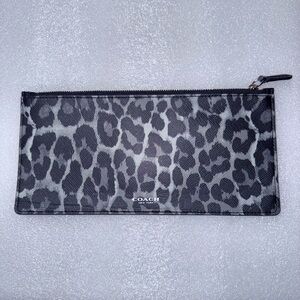 COACH OCELOT LEOPARD PRINT CLUTCH